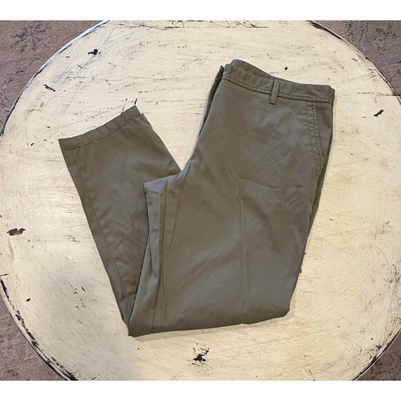 Talbots Women’s Army Green Relaxed Chino Pants Size 14 - Picture 1 of 8